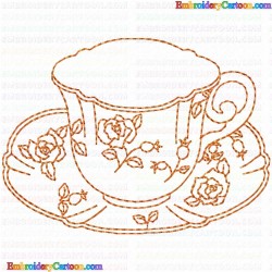 Mugs 70 Embroidery Design