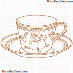 Mugs 72 Embroidery Design