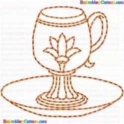 Mugs 78 Embroidery Design