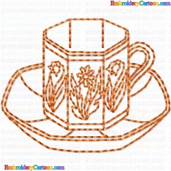 Mugs 80 Embroidery Design