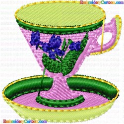 Mugs 90 Embroidery Design