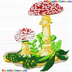 Mushroom 17 Embroidery Design