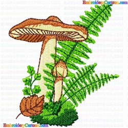 Mushroom 19 Embroidery Design