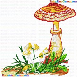 Mushroom 22 Embroidery Design