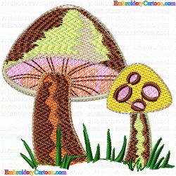 Mushroom 24 Embroidery Design