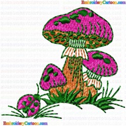 Mushroom 2 Embroidery Design