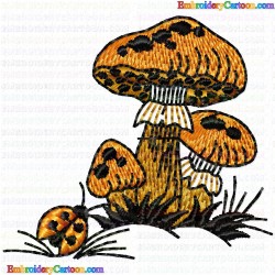 Mushroom 3 Embroidery Design