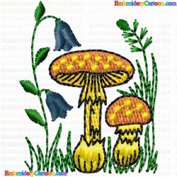 Mushroom 4 Embroidery Design