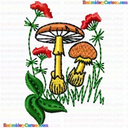 Mushroom 6 Embroidery Design