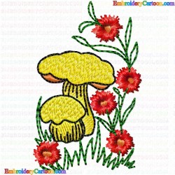 Mushroom 8 Embroidery Design