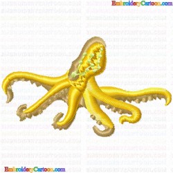 Octopus 1 Embroidery Design