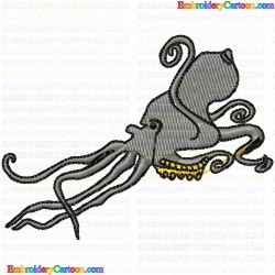 Octopus 2 Embroidery Design