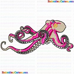 Octopus 5 Embroidery Design