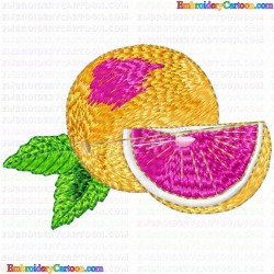 Orange 2 Embroidery Design