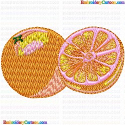 Orange 5 Embroidery Design