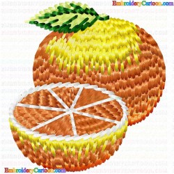 Orange 7 Embroidery Design