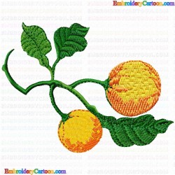 Orange 8 Embroidery Design