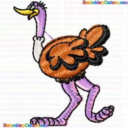 Ostrich 2 Embroidery Design