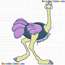 Ostrich 3 Embroidery Design