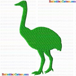 Ostrich 4 Embroidery Design