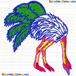 Ostrich 6 Embroidery Design