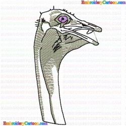 Ostrich 9 Embroidery Design