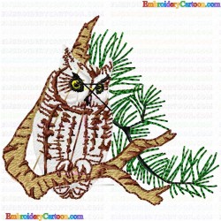 Owl 11 Embroidery Design