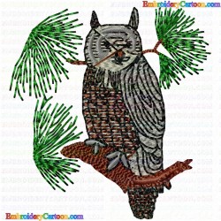 Owl 14 Embroidery Design