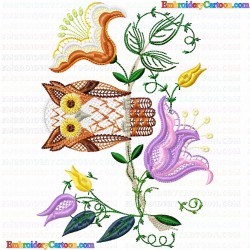 Owl 18 Embroidery Design