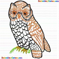 Owl 8 Embroidery Design