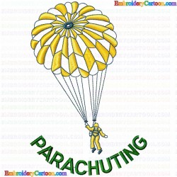 Paragliding 12 Embroidery Design