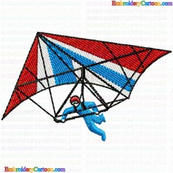 Paragliding 13 Embroidery Design