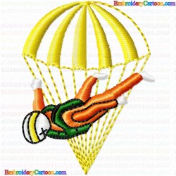 Paragliding 14 Embroidery Design