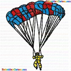 Paragliding 15 Embroidery Design