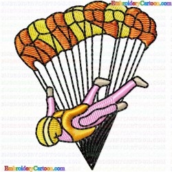 Paragliding 16 Embroidery Design