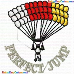 Paragliding 1 Embroidery Design