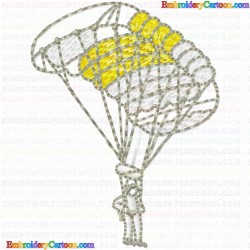 Paragliding 2 Embroidery Design