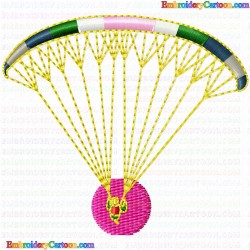 Paragliding 6 Embroidery Design