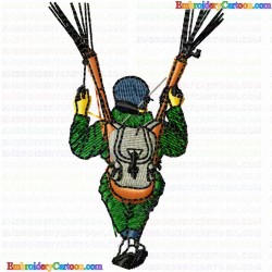 Paragliding 7 Embroidery Design