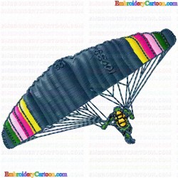 Paragliding 8 Embroidery Design