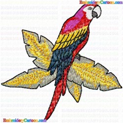 Parrots 18 Embroidery Design