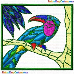 Parrots 25 Embroidery Design