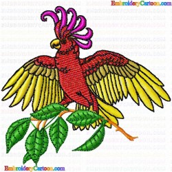 Parrots 44 Embroidery Design