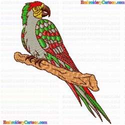 Parrots 45 Embroidery Design