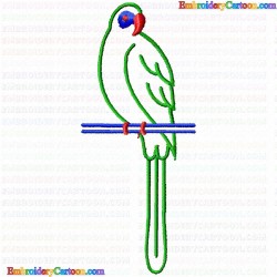 Parrots 4 Embroidery Design