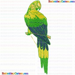 Parrots 5 Embroidery Design