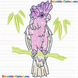 Parrots 65 Embroidery Design