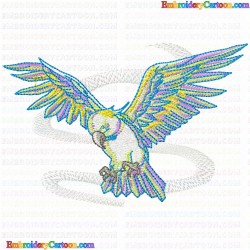 Parrots 66 Embroidery Design