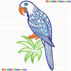 Parrots 6 Embroidery Design