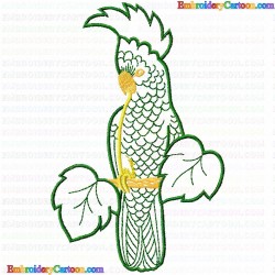 Parrots 8 Embroidery Design